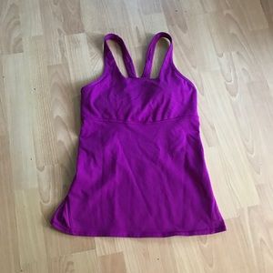 Lululemon mussle shirt size 8 color purple